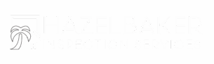 Hazelbaker Inspection Services white logo